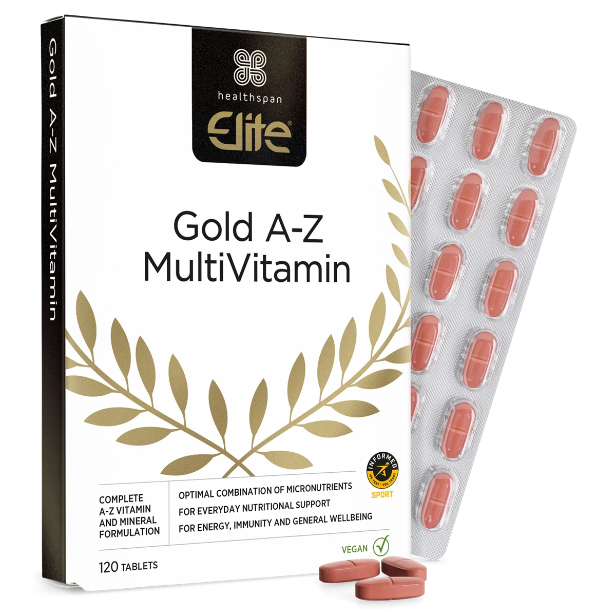 Gold A-Z MultiVitamin (120 Tablets)