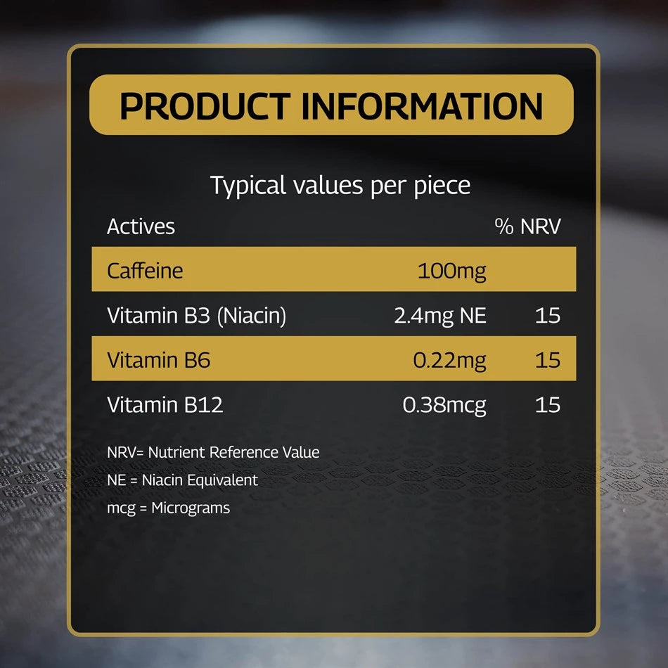 Kick-Start Caffeine Gum (40 Pieces)