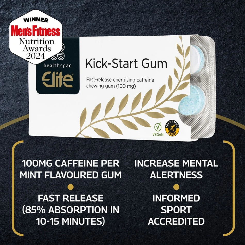 Kick-Start Caffeine Gum (120 Pieces)