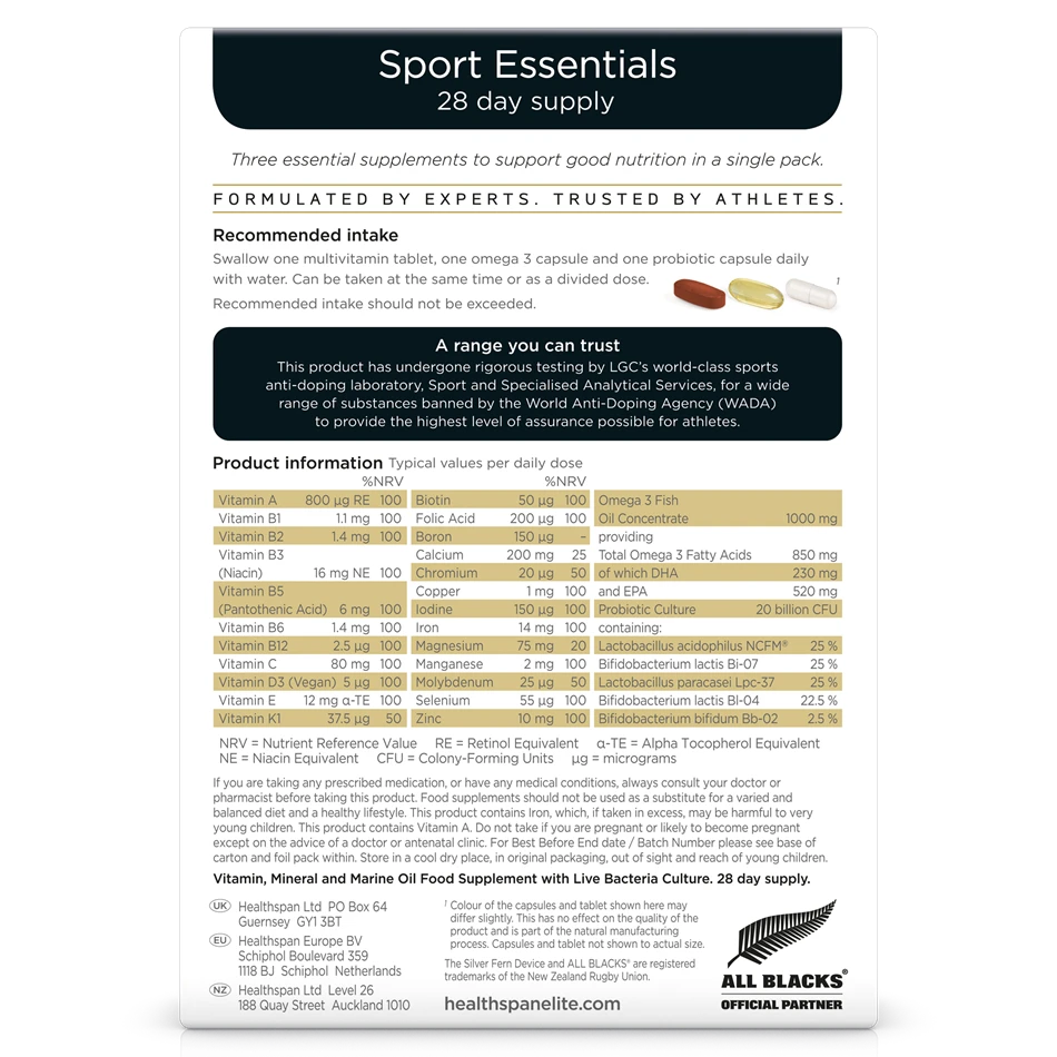 Sport Essentials (28 Day Supply)