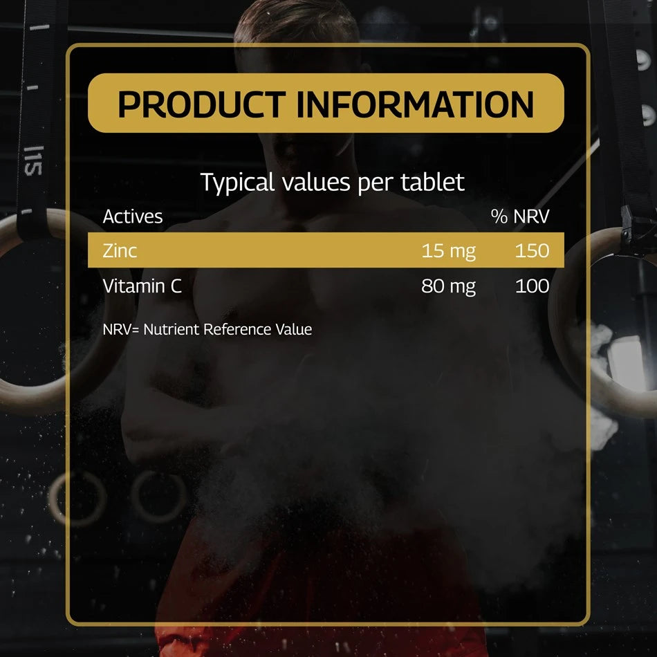 Zinc + Vitamin C (180 Tablets)