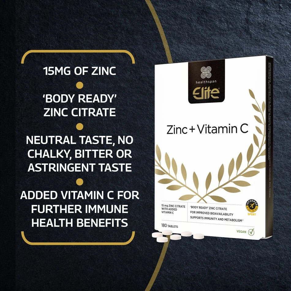 Zinc + Vitamin C (180 Tablets)