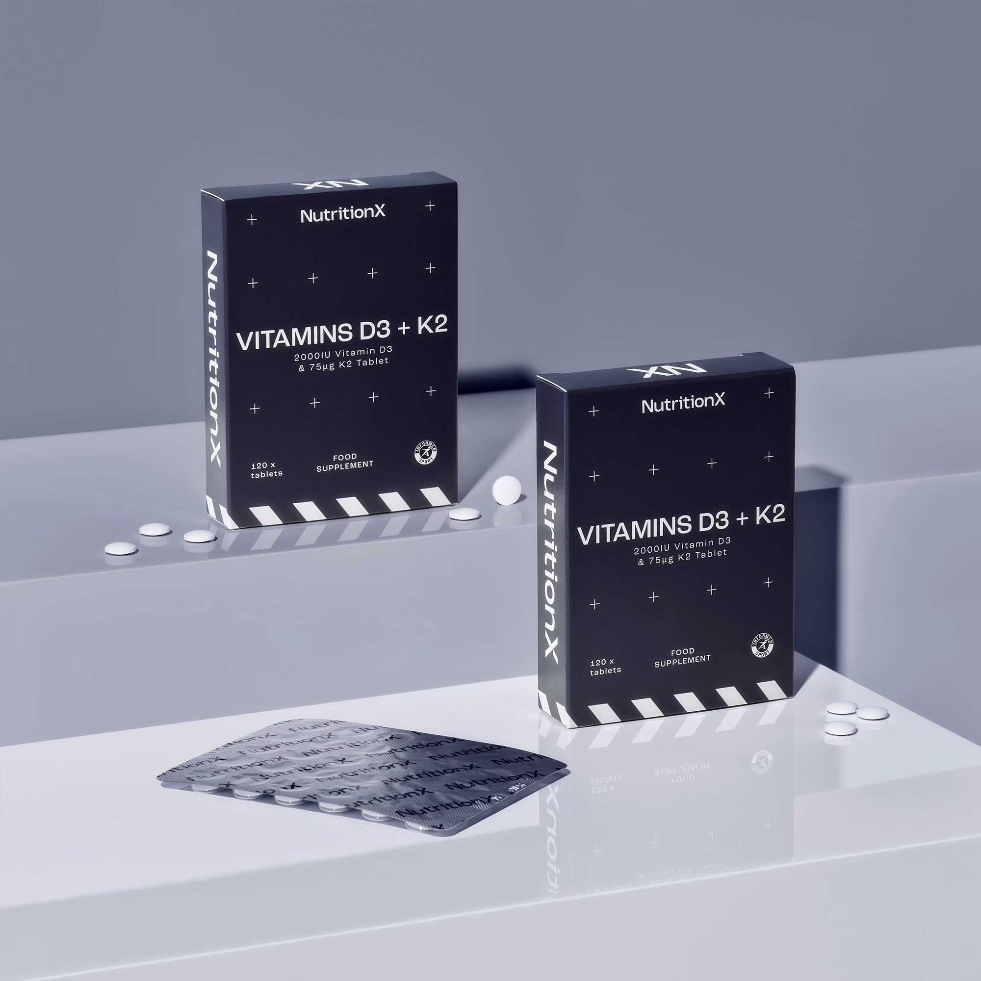 Vitamin D3+K2 (120 Tablets)